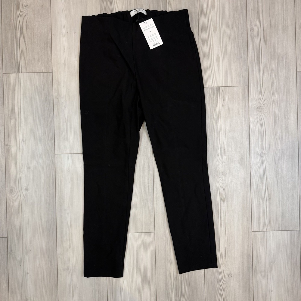 NWT MM. Lafleur The Foster Power Stretch Cigarette Pant Black Size +1